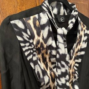 Black Blouse with tie